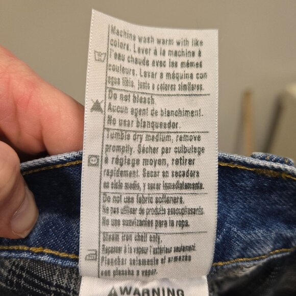 Carhartt Mens 36 Blue Denim Flannel Lined Relaxed Fit Jeans 8172 Made In USA - Picture 15 of 16